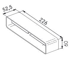 Franke &RACCORDO CONGIUNZIONE RETTANGOLARE 9925207 FRANKE 112.0040.337 FKZ9925207