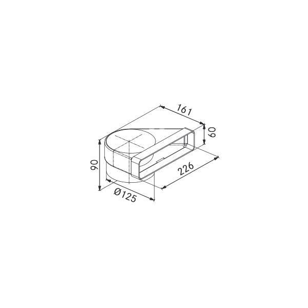 Franke &CURVA RETT/CIRCOLARE 90 VERT.REVER. 9925210 112.0040.365 FRANKE FKZ9925210
