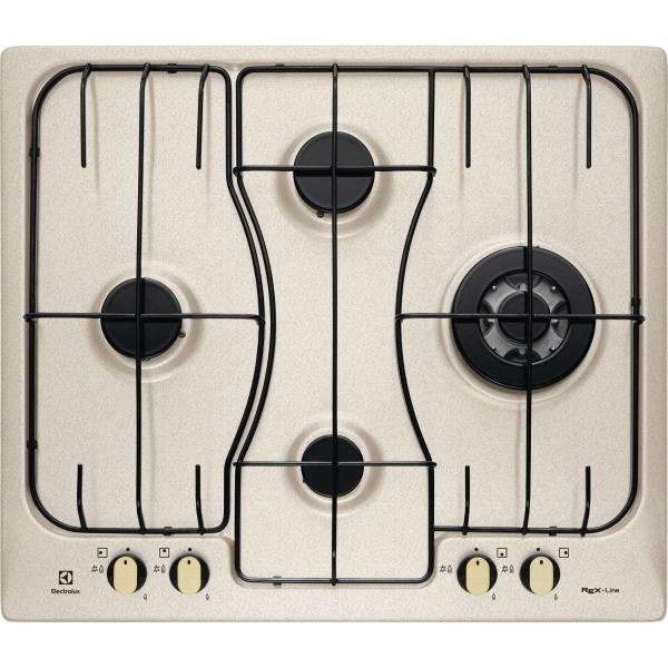 PIANI COTTURA Electrolux Piano Cottura RGG6243LON a Gas 4 Fuochi Gas Colore Terra Bronzo Serie Soft Dimensioni (LxP) 60 x 51 cm