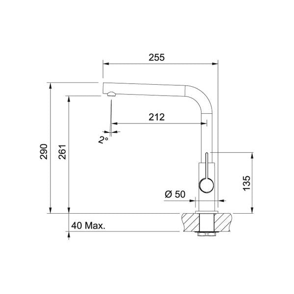 Franke &MISCELATORE INOX-BIANCO 0738282 FRANKE 115.0373.929 FKNEPTUNEEVOWH