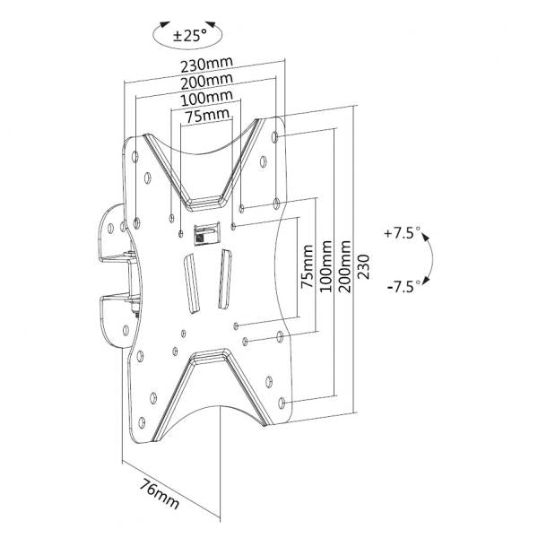 SUPPORTI TV/MONITOR Equip STAFFA TU PIVOTING 23/42 POLLICI 650402