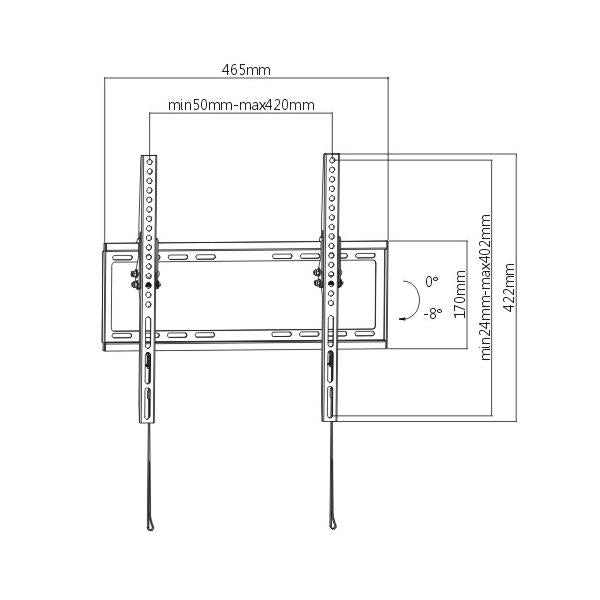 SUPPORTI TV/MONITOR Prodotti Bulk STAFFA SLIM TV 32 -55 LKBR03