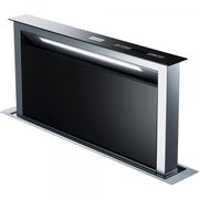 Franke CAPPA CRISTALLO NERA/INOX DOWN DRAFT 9925853 FRANKE 110.0365.588 FKFDW908IBXS