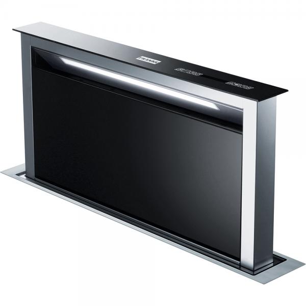 Franke CAPPA CRISTALLO NERA/INOX DOWN DRAFT 9925853 FRANKE 110.0365.588 FKFDW908IBXS