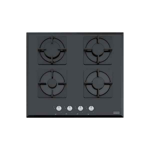Franke PIANO COTT. 60 4GAS F-LINE VETRO NERO GRIGLIE GHISA 106.0489.940 FK FKFHNS6044GCBK