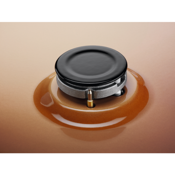 PIANI COTTURA Electrolux ELECTROLUX Piano Cottura A GAS EGS6414T a Gas 4 Fuochi Gas Colore Terra di Francia 60 cm Nuova estetica Slim 4 fuochi Griglie speciali in estetica nera Accensione integrata nella manopola Sicurezza Sicurgas