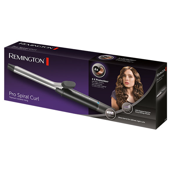 CURA DELLA PERSONA Remington_b ARRICCIACAPELLI 19MM 8 TEMPERATURE PRO SPIRAL CURL