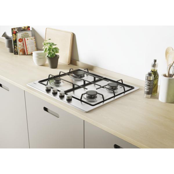 PIANI COTTURA GAS Candy CHW6BRX Piano Cottura Gas 60cm 4 Fuochi Acc. Inox