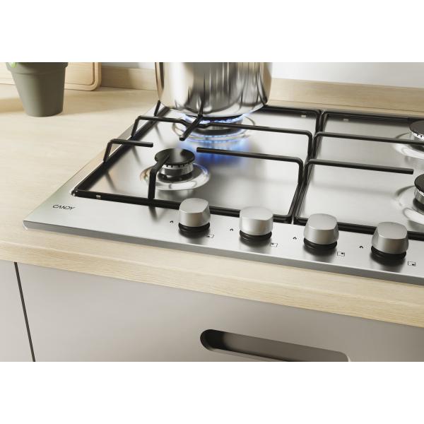 PIANI COTTURA GAS Candy CHW6BRX Piano Cottura Gas 60cm 4 Fuochi Acc. Inox