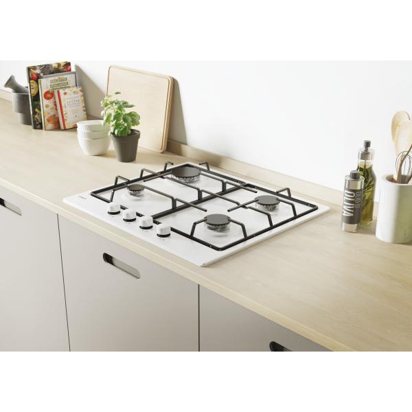PIANI COTTURA GAS Candy CHW6BRWW Piano cottura gas 4 fuochi cm 59 Bianco