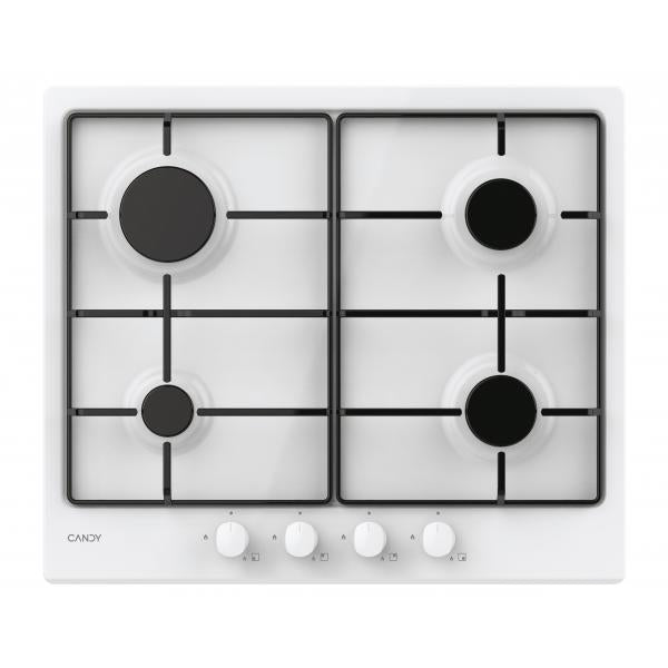 PIANI COTTURA GAS Candy CHW6BRWW Piano cottura gas 4 fuochi cm 59 Bianco