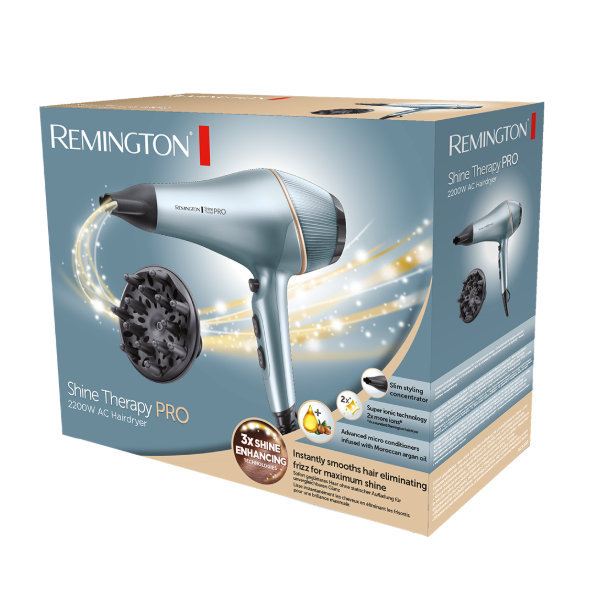 CURA DELLA PERSONA Remington_b ASCIUGACAPELLI 2200 W SHINE THERAPY PRO