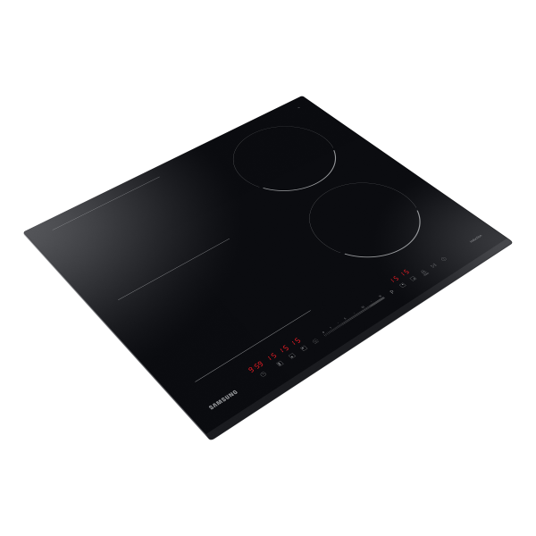 PIANI COTTURA 60 CM INDUZIONE Samsung NZ64R3747BK/UR 4 zone cottura 1 Flex zone Potenza max 7,2 Kw Funzione 100 Regolazione dell'assorbimento Vetro nero