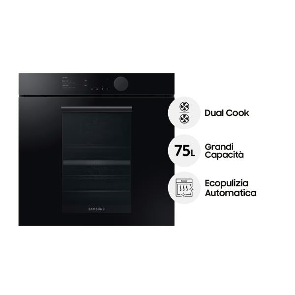 Samsung FORNO MULTIFUNZIONE VETRO CATALITICO INFINITE LINE Cl. A+ SAMSUNG SMNV75T8549RK