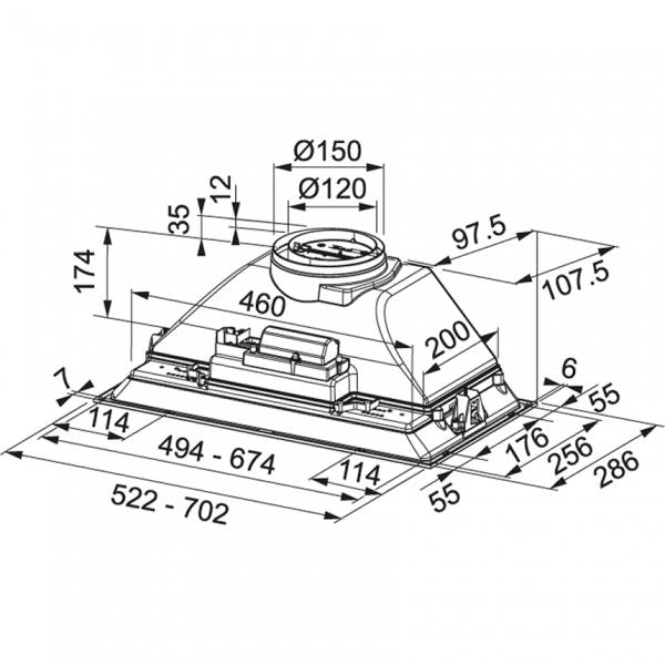 Franke GRUPPO INCASSO 60 BOX 305.0599.507 FRANKE FKFBI525XS