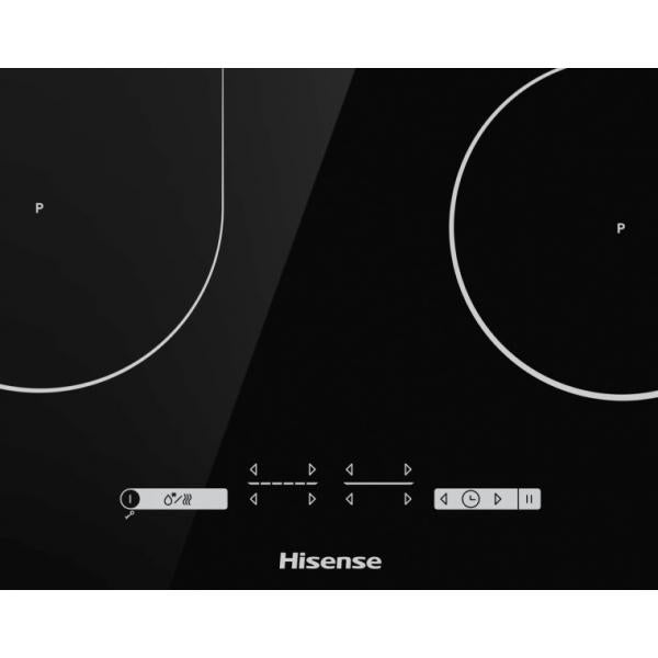 PIANI INDUZIONE Hisense Piano cottura a induzione 4 zone con 1 Area Bridge Assorbimento massimo 7200W con funzione power Management Vetro ceramica 60cm