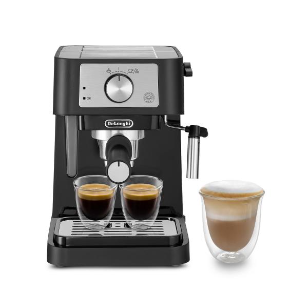 PREPARAZIONE CIBO Delonghi_b MACCHINA CAFFE POLVERE/CIALDE NERA/ARGENTO