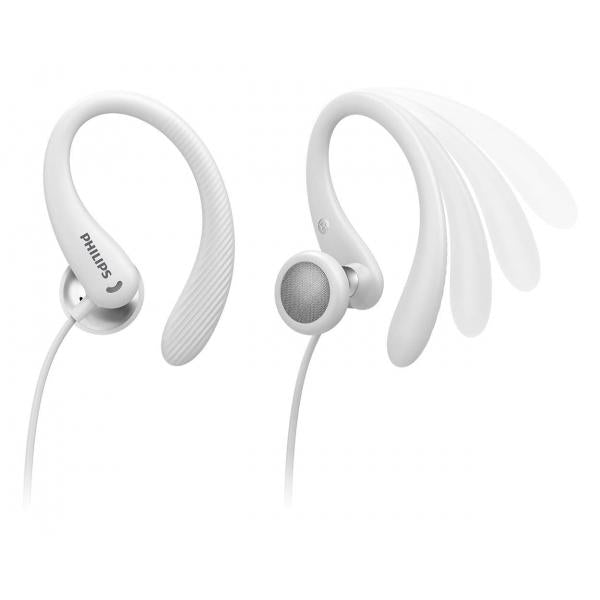 HEADPHONE Philips CUFFIE SPORTIVE IN-EAR CON MICROFONO WHITE