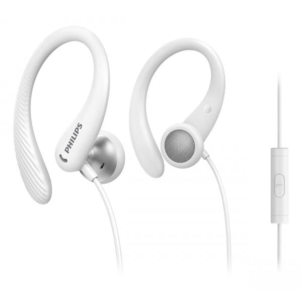 HEADPHONE Philips CUFFIE SPORTIVE IN-EAR CON MICROFONO WHITE