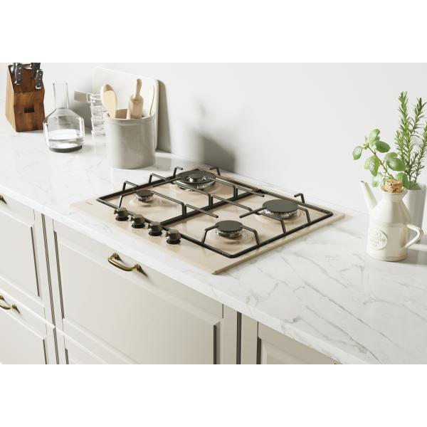PIANI COTTURA GAS Candy CHW6BRAV4WGT Piano cottura Gas 4 fuochi Avena