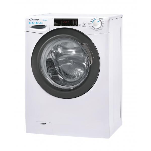 LAVATRICE SLIM Candy CSS4127TRE/1-11 Lavatrice Smart Slim 7 Kg Classe D Profondita 45 cm Centrifuga 1200 giri Funzione Vapore L x P x A (cm) 60x45x85