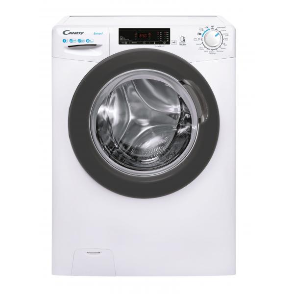 LAVATRICE SLIM Candy CSS4127TRE/1-11 Lavatrice Smart Slim 7 Kg Classe D Profondita 45 cm Centrifuga 1200 giri Funzione Vapore L x P x A (cm) 60x45x85