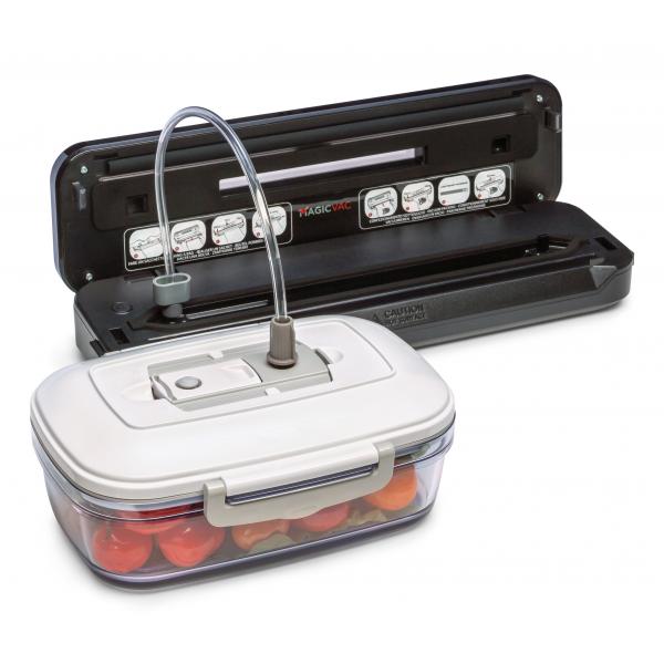 PREPARAZIONE CIBO Flaem Nuova_b MACCHINA SOTTOVUOTO MAGIC VAC COMPACT NERO