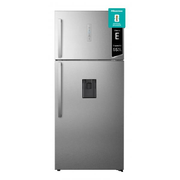 FRIGORIFERI A DOPPIA PORTA Hisense Frigorifero Combinato Dual No Frost Multi Air Flow capacita Netta 553 litri Dispenser acquaCollegamento alla rete idrica Litri Classe energetico: E. Dimensioni (AxLxP) mm: 1852x794x726 mm. Colore: metallo lucido
