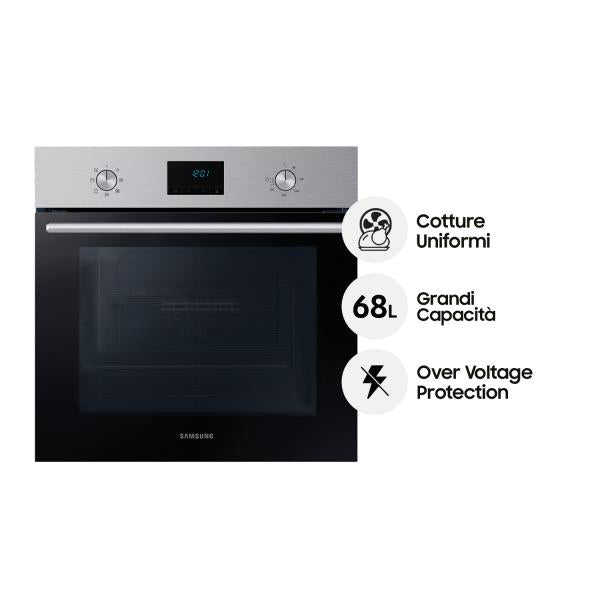 Samsung FORNO MULTIFUN. CON SINGOLA VENTOLA 68 lt 6 FUNZ. INOX (NEL) A SAMSUNG SMNV68A1110BS