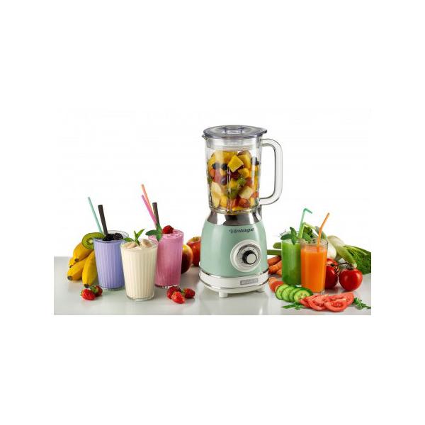 PREPARAZIONE CIBO Ariete_b FRULLATORE VINTAGE 1000 W 1,5 LT 4 VEL PULSE VERDE