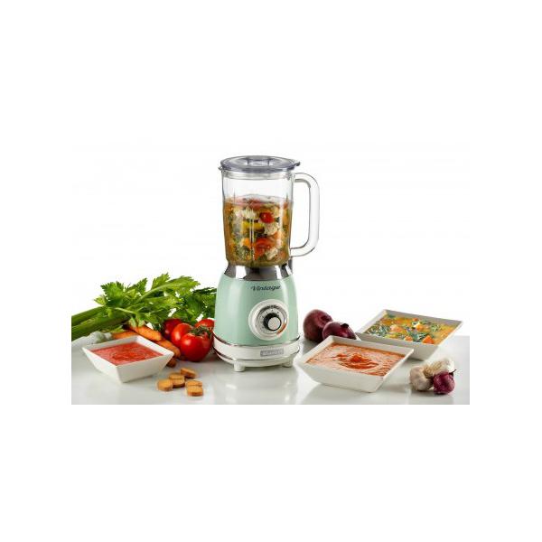 PREPARAZIONE CIBO Ariete_b FRULLATORE VINTAGE 1000 W 1,5 LT 4 VEL PULSE VERDE