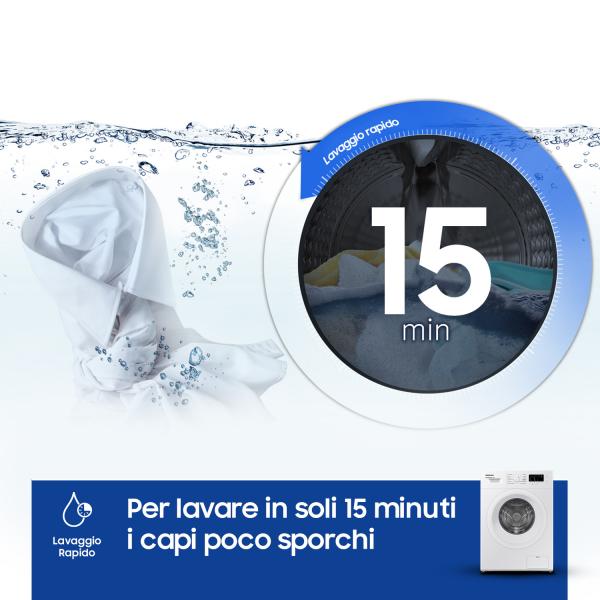 Samsung LAVATRICE 6 kg 1200 giri (NEL) C prof. 40 cm SAMSUNG SMWW60A3120WE