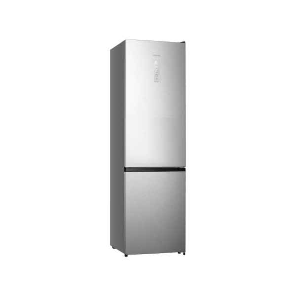 COMBINATI Hisense Combinato No frost 336lt Classe E display esterno Dimensioni (AxLxP) mm: 2004x595x590 mm. Colore:inox
