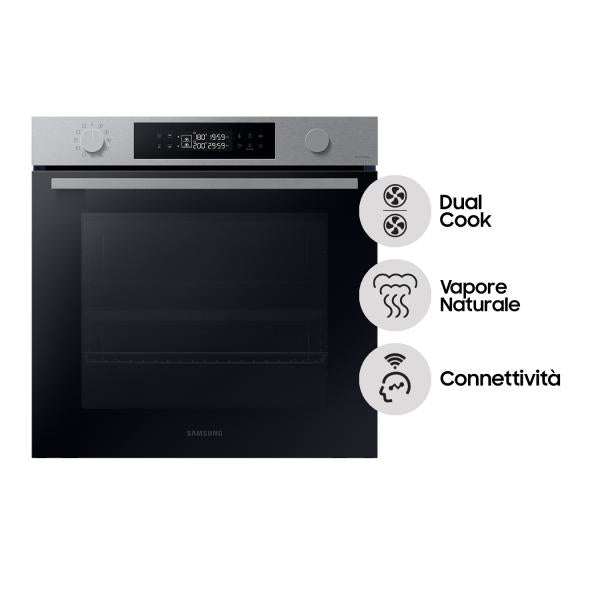 FORNI 60 CM DUAL COOK Samsung NV7B44403BS EVN,76,230V 50HZ,INOX