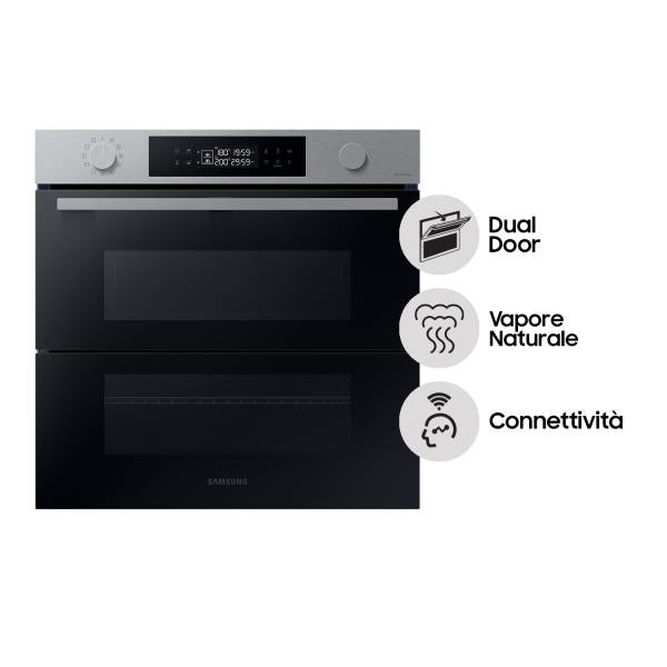 FORNI 60 CM DUAL COOK FLEX Samsung NV7B45403BS/U5 Forno BI 76lt Classe A+