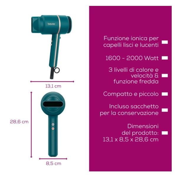 Cura Capelli Sanitas ASCIUGACAPELLI HC35 2000W HC35