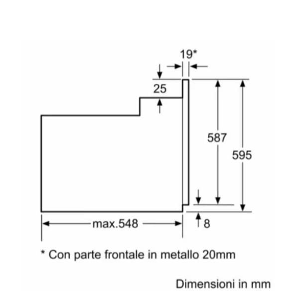 Forni Bosch FORNO 3 MANPOLE A 66L NERO HBF011BA2