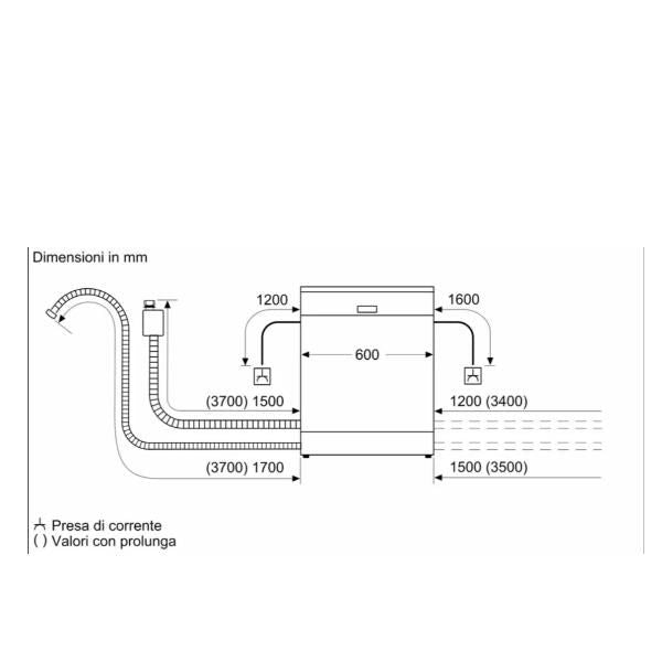 Lavastoviglie Bosch LAVAST 14CP A 60CM ZEOLITE SMS8TCI04E