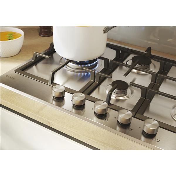 PIANI COTTURA GAS Candy CHG7WL4WTX Piano cottura gas 5 fuochi cm 75 Inox