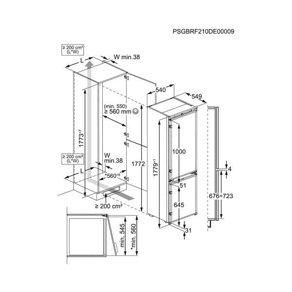 Frigoriferi Electrolux COMBI INC ENT6NE18S1E 177CM TNF 925505328
