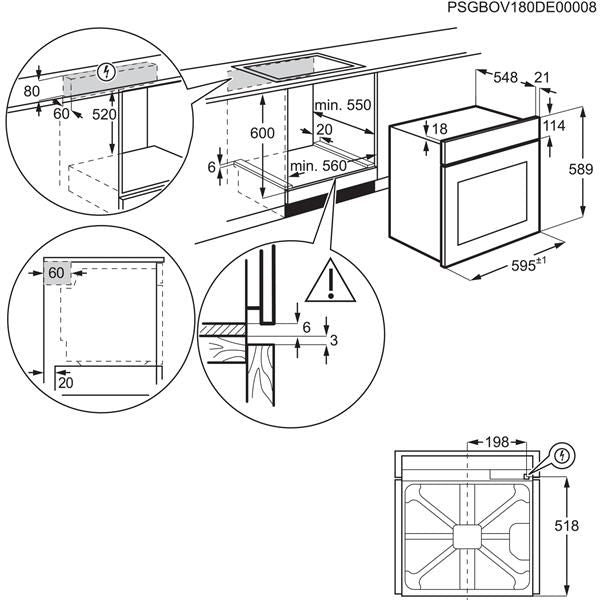 Forni Electrolux FORNO REAL STEAM LOC3H44TXE 60CM 949284003