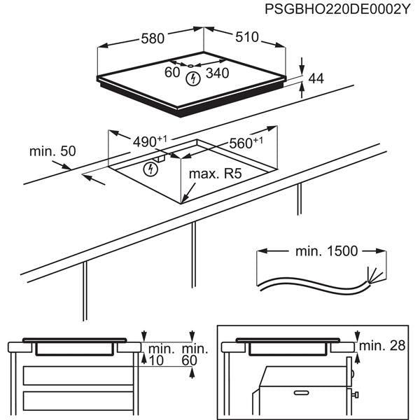 Piani Cottura Electrolux PIANO IND KIS62453I 60 4F 949599321