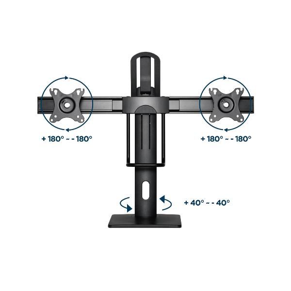 SUPPORTI TV/MONITOR Hamlet SUPPORTO MONITOR DOPPIO MAX 2X27