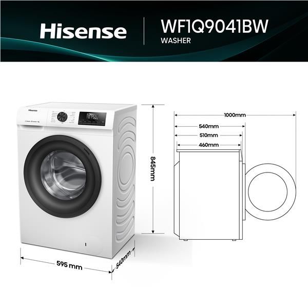 Lavatrici Hisense LAV 9 KG 1400 GIRI CL. A WF1Q9041BW