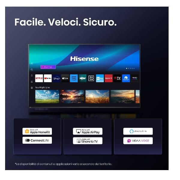 TV e Hotel TV Hisense 43 A69Q 4K UHD SMART VIDAA 43A69Q