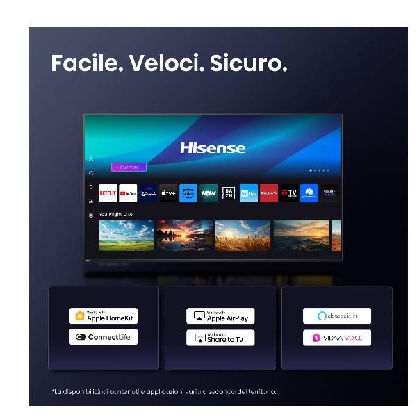 TV e Hotel TV Hisense 85 A69Q 4K UHD SMART VIDAA 85A69Q