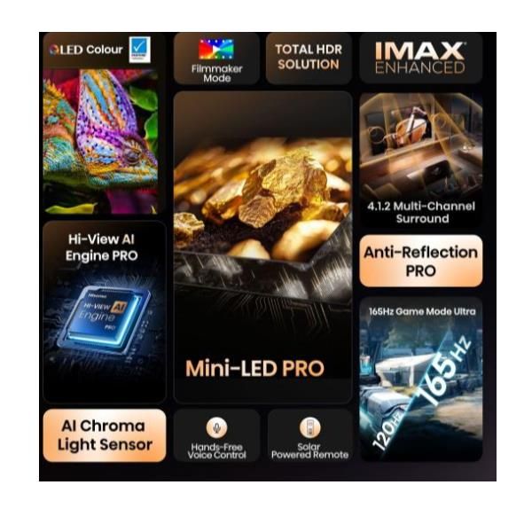 TV e Hotel TV Hisense 55 U8Q MINI LED 4K UHD SMART 165HZ 55U8Q
