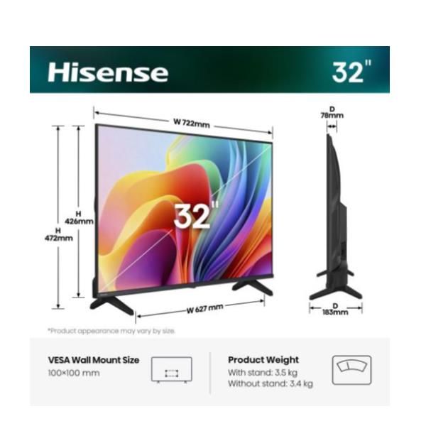 TV e Hotel TV Hisense 32 A49S HD SMART VIDAA