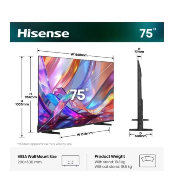 TV e Hotel TV Hisense 75 E79S QLED 4K UHD SMART VIDAA
