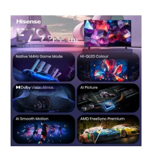 TV e Hotel TV Hisense 75 E79S PRO QLED 4K UHD VIDAA 144HZ 75E79SPRO